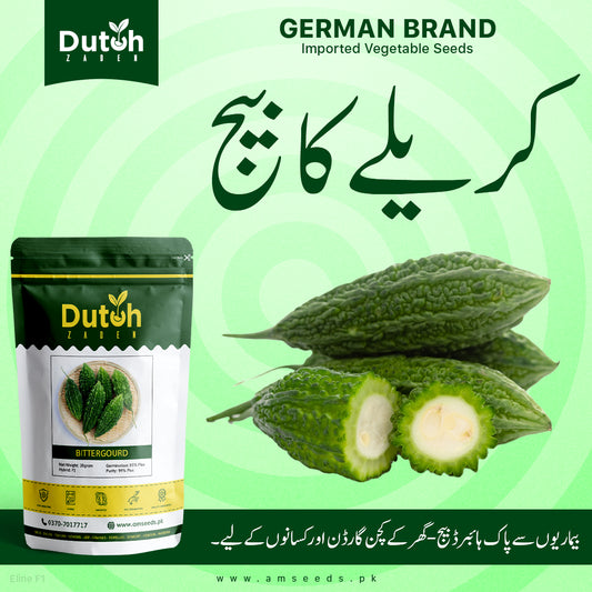 Bitter gourd Seeds, Eline Hybrid F1- Karela ka Beej- کریلا کے بیج- Home Gardening