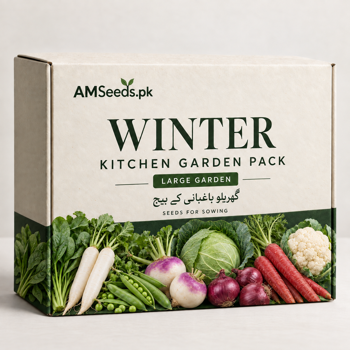 Winter Kitchen Garden Pack – Large Garden – vegetable seed bundle